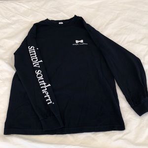 Simply southern long sleeve T-shirt navy blue